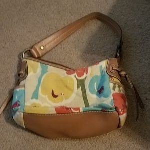 Fossil Flower Print Purse
